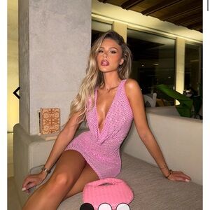 Sexy Pink Mini Dress
